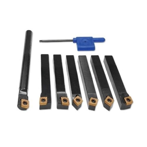 INDEXABLE TURNING TOOL SET OF 7PC WITH INSERTS